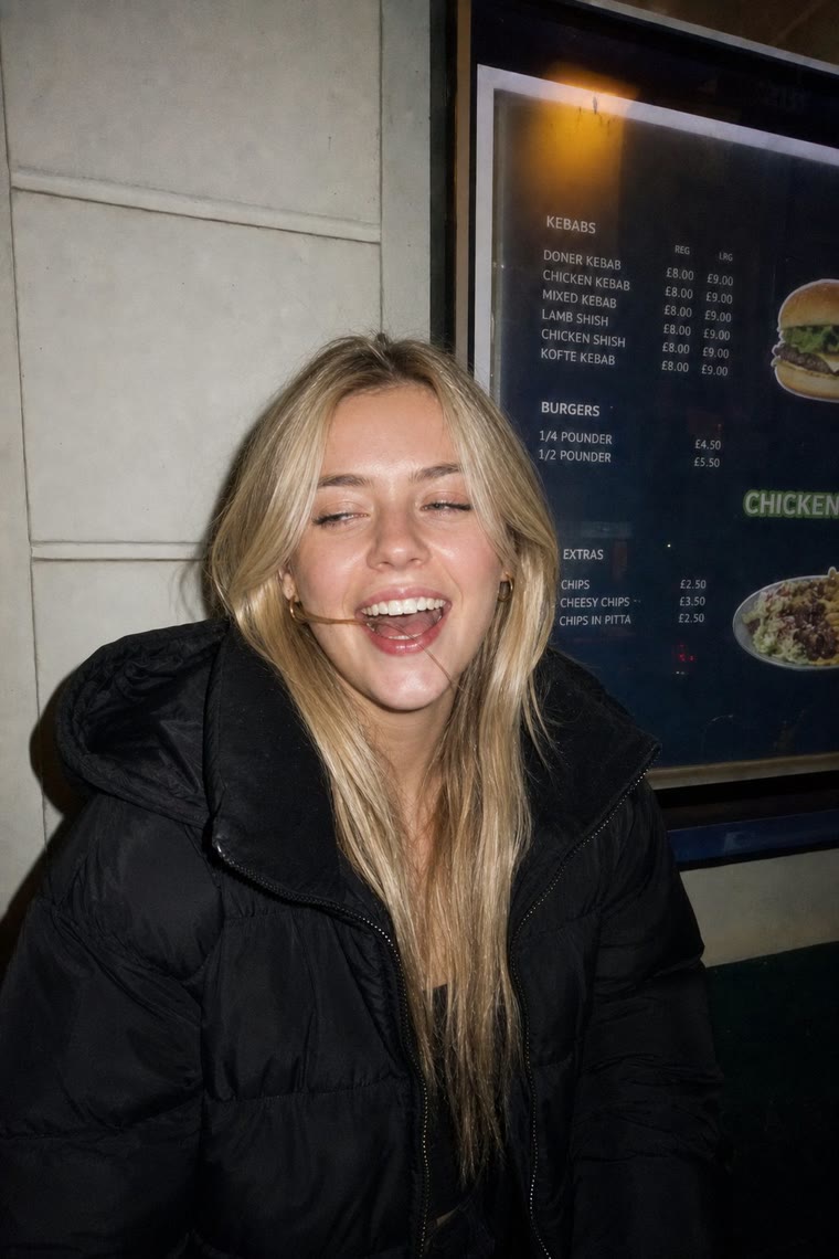 the same photo with a different person